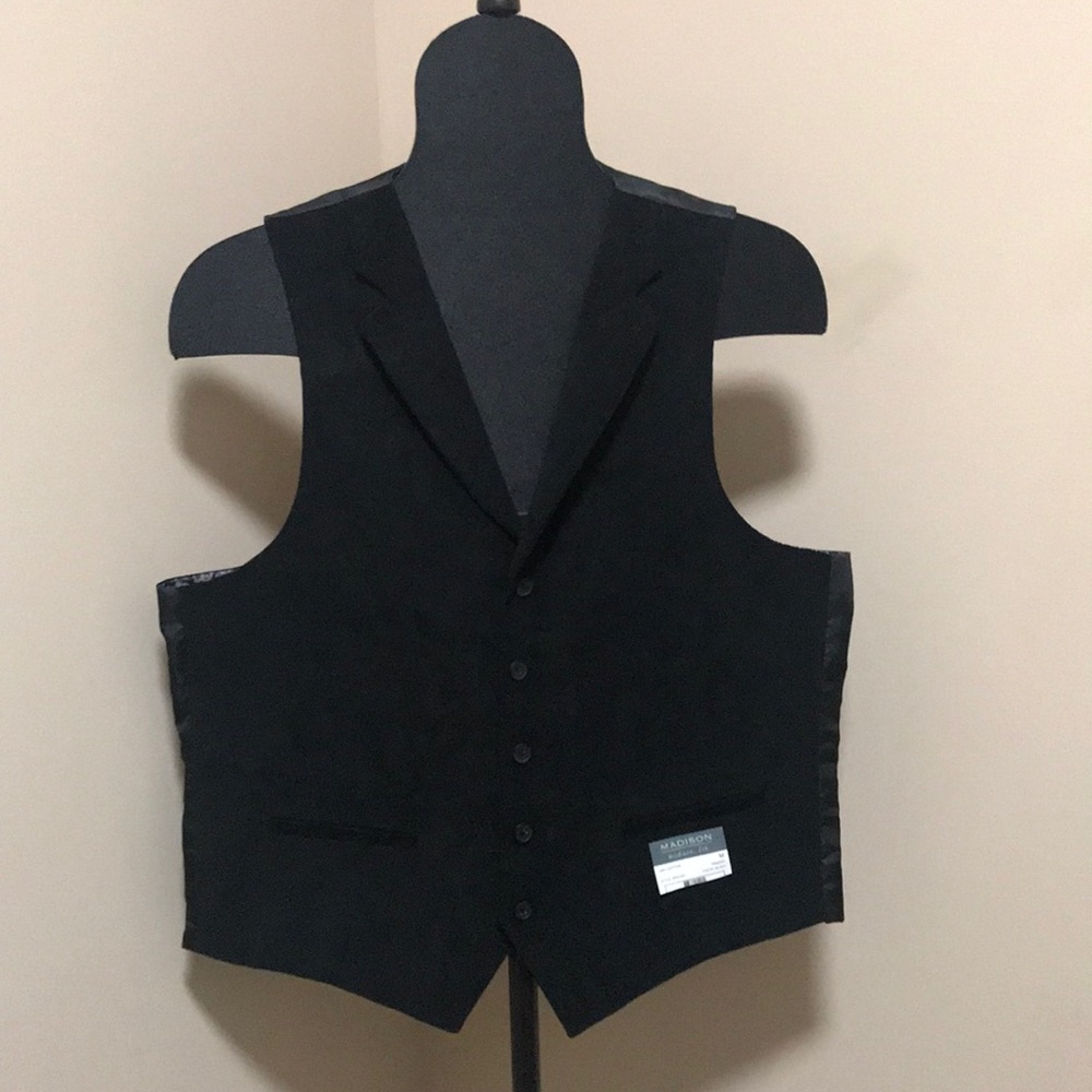 Madison corduroy black vest